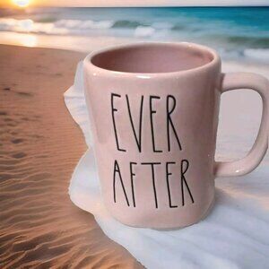 Rae dunn Ever After pink coffee mug love wedding fairytale farmhouse